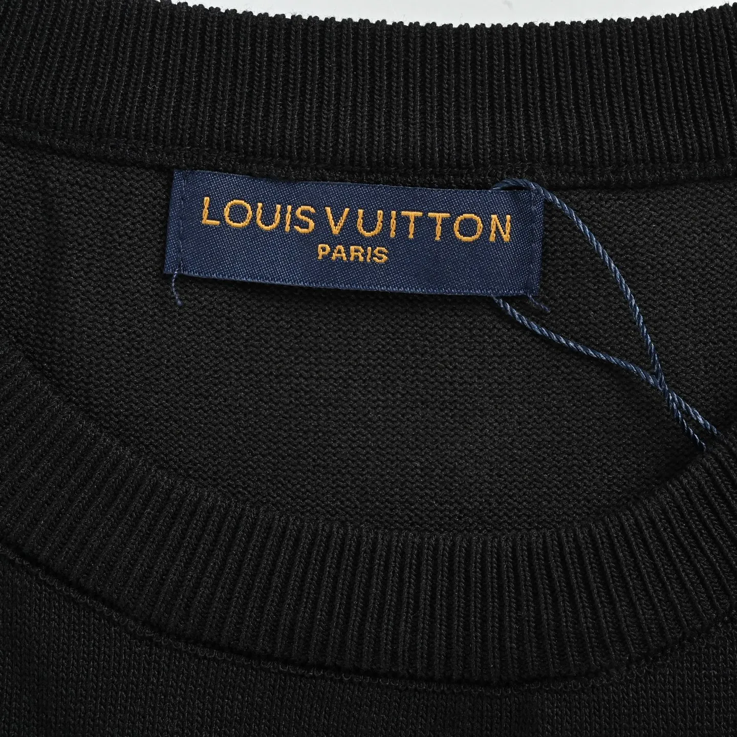 Louis Vuitton/Louis Vuitton cuff logo small letters jacquard knitted short sleeves
